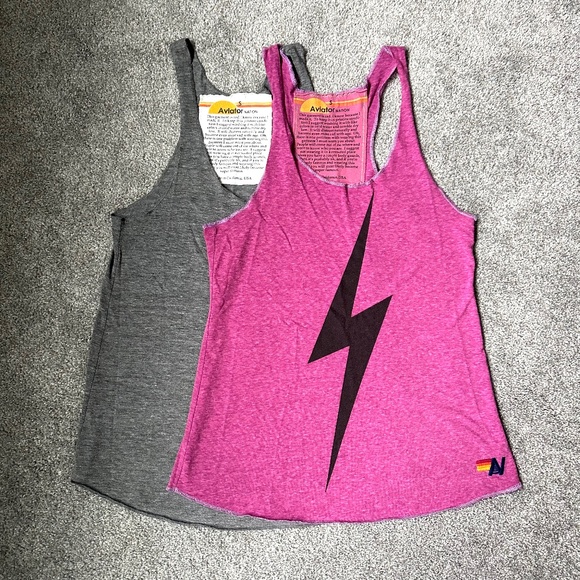 Aviator Nation Bolt Tank x2 - Picture 1 of 10